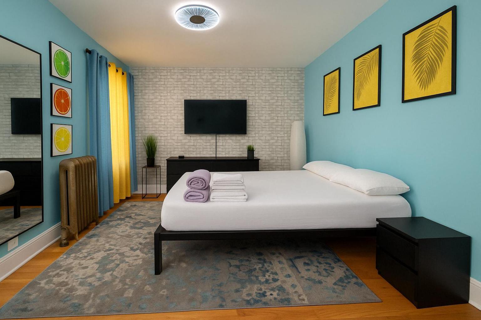 Modern Xl Queen Room Comfort & Character In Harlem Nueva York Exterior foto